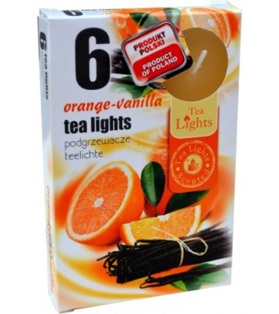 Sviečka čajová ORANGE-VANILLA Sviečka čajová ORANGE-VANILLA
